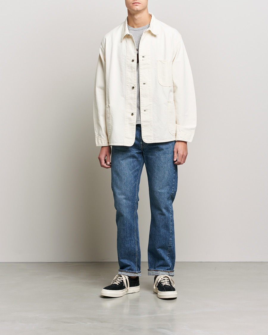 Herre | Skjorter | orSlow | 1940s Kinari Denim Coverall Ecru