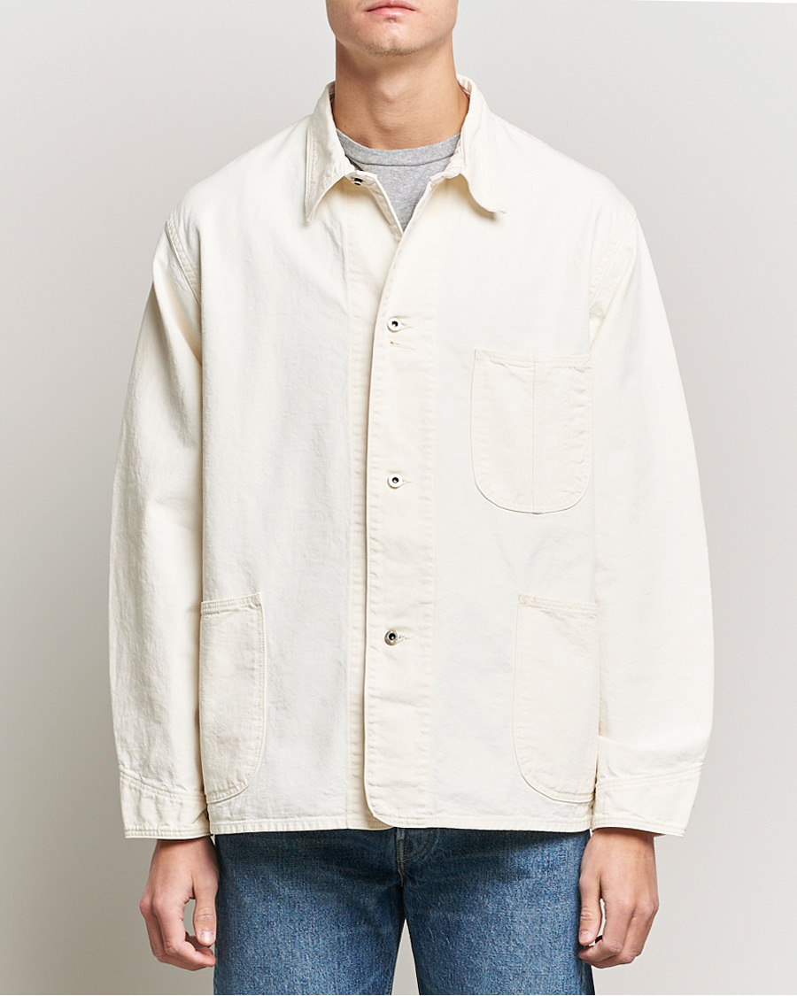 Herre | Skjorter | orSlow | 1940s Kinari Denim Coverall Ecru