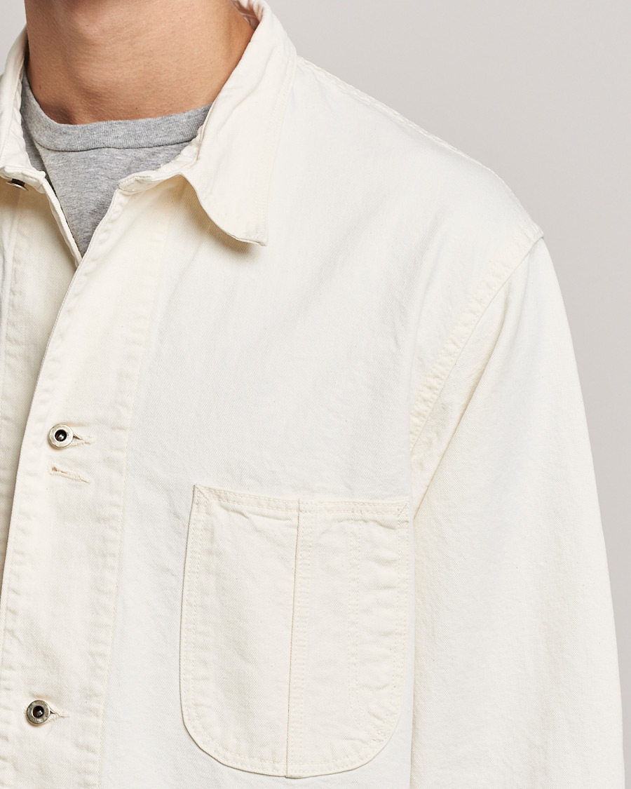 Herre | Skjorter | orSlow | 1940s Kinari Denim Coverall Ecru