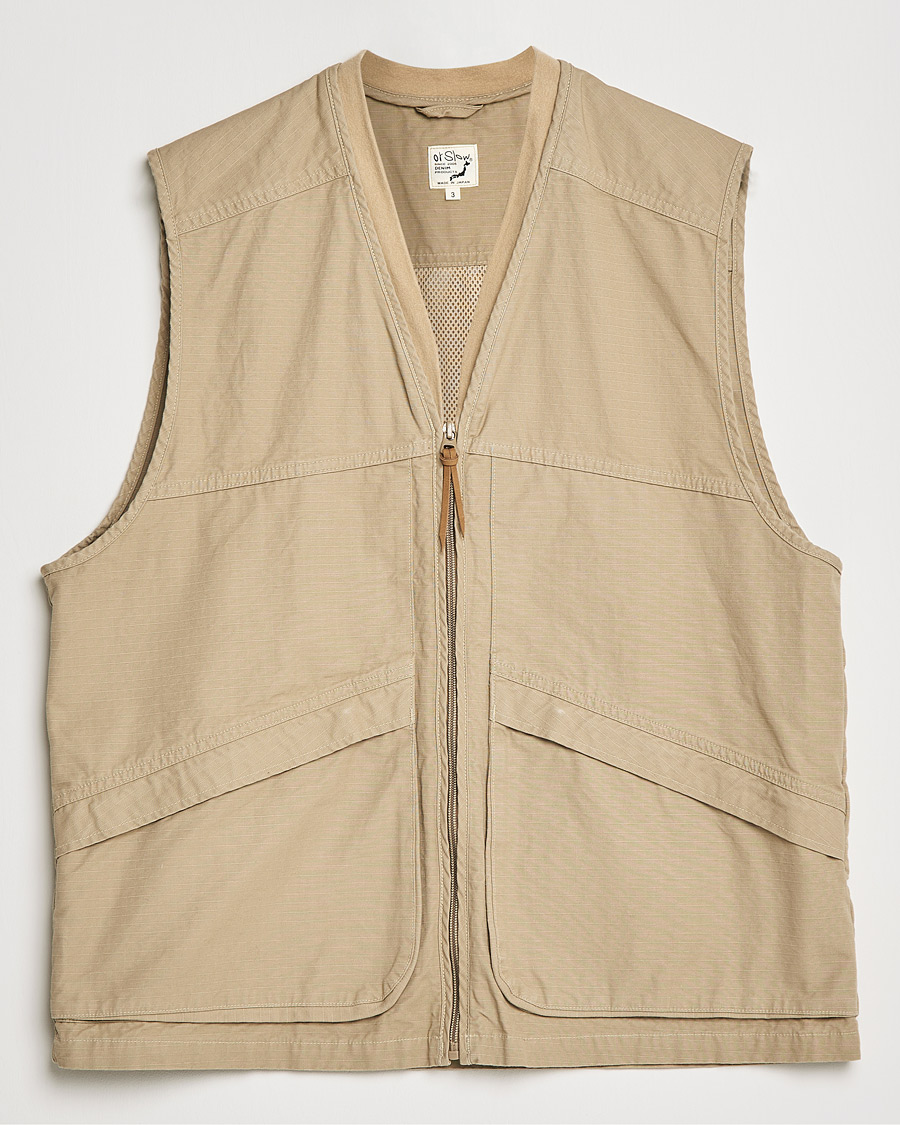 Herre | Jakker | orSlow | Utility Vest Beige
