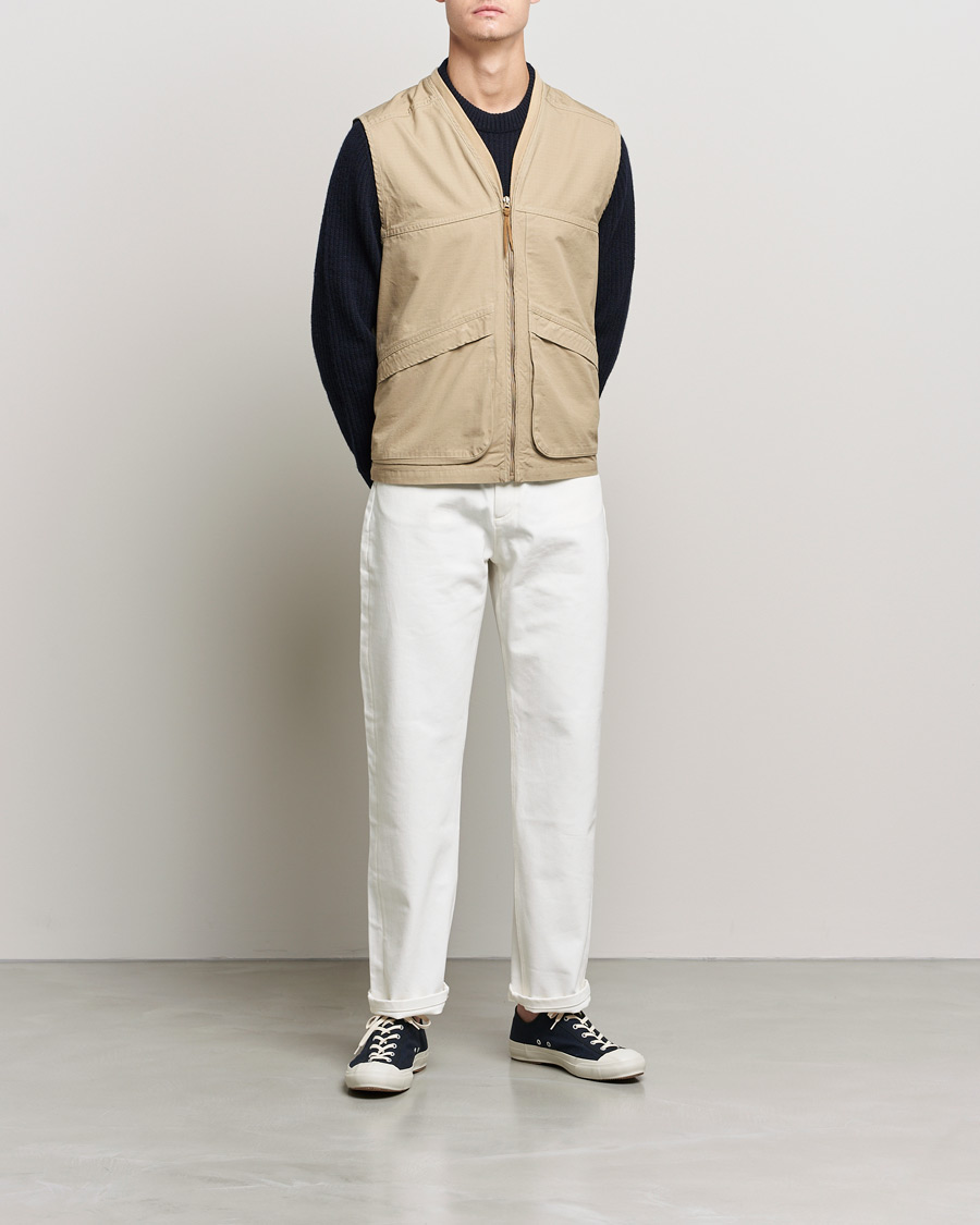 Herre | Jakker | orSlow | Utility Vest Beige