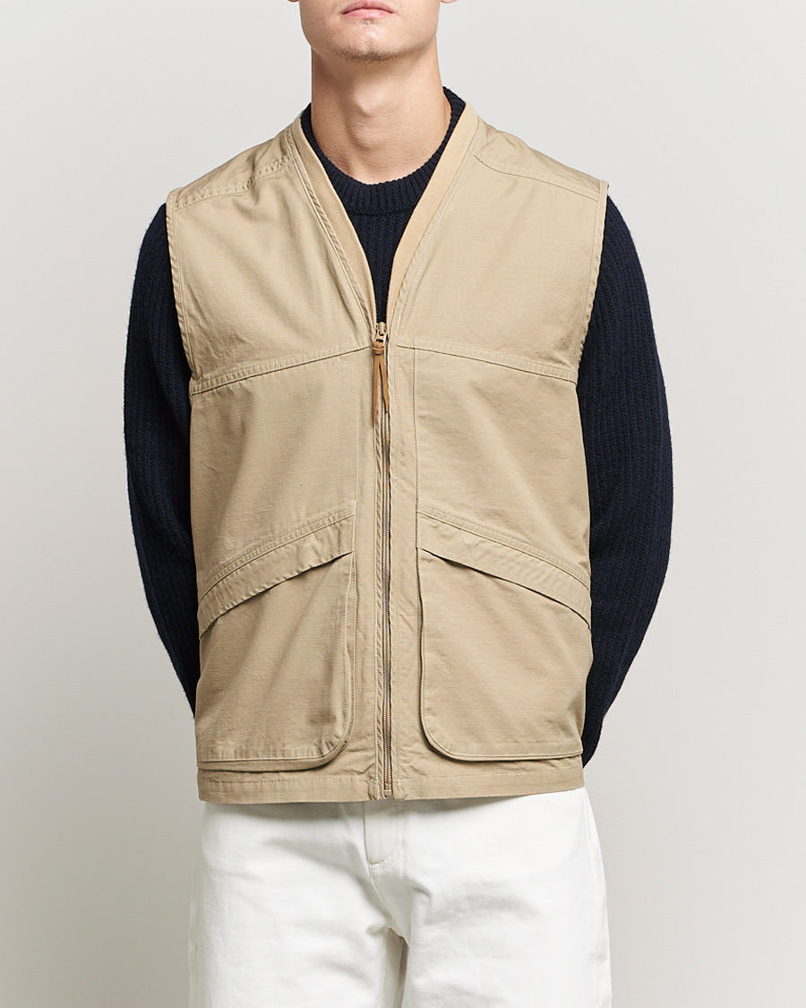 Herre | Jakker | orSlow | Utility Vest Beige