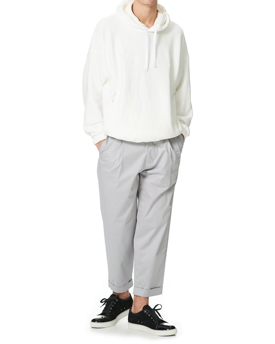 Herre |  | Giorgio Armani | Tapered Cotton Trousers Light Grey