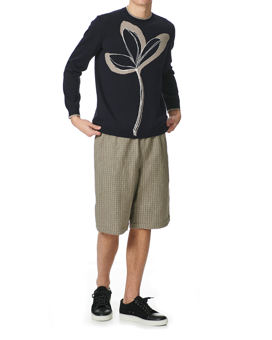 Herre | Shorts | Giorgio Armani | Jacquard Drawstring Shorts Beige