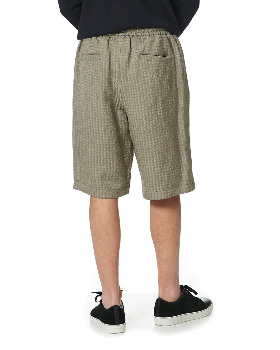 Herre | Shorts | Giorgio Armani | Jacquard Drawstring Shorts Beige