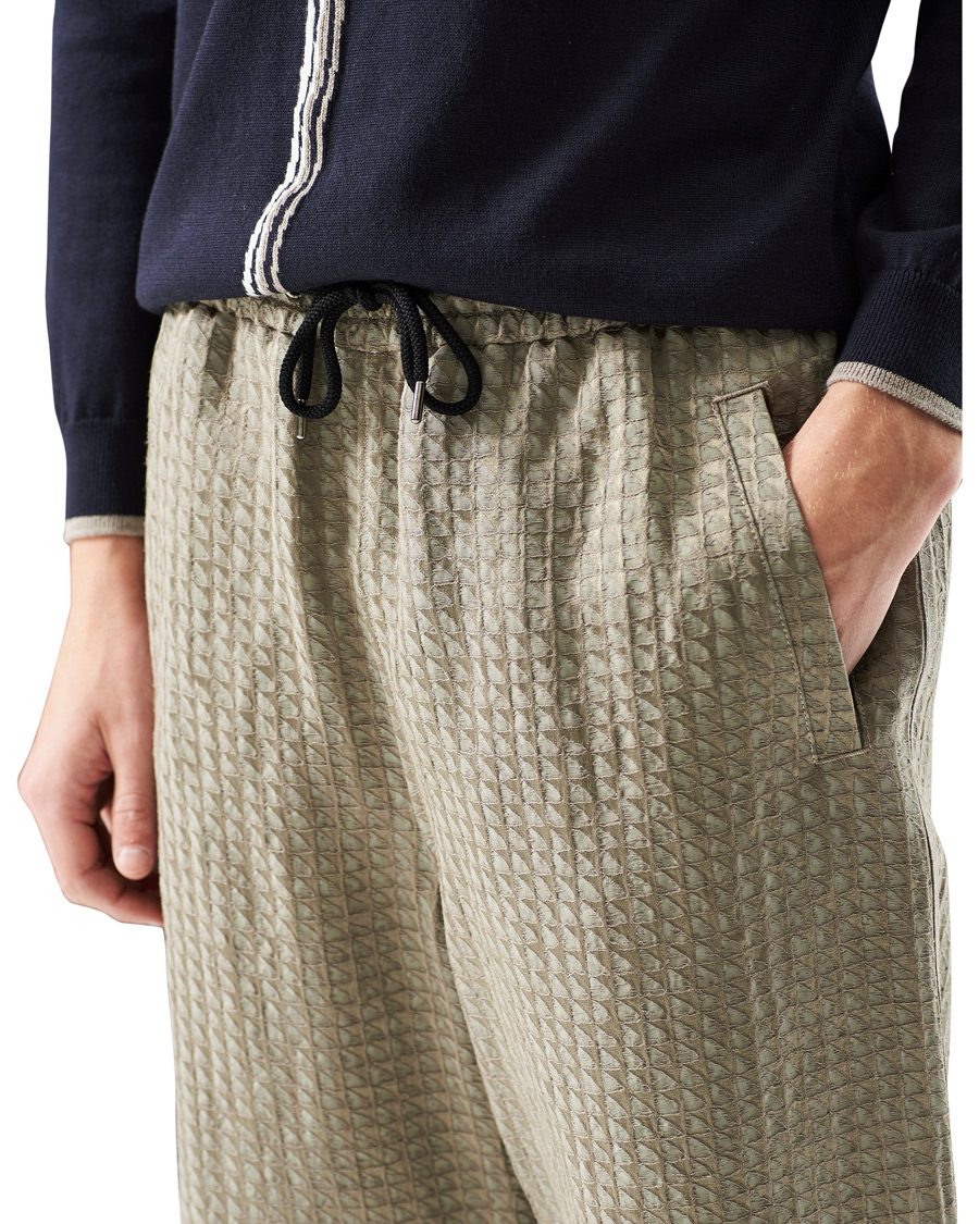 Herre | Shorts | Giorgio Armani | Jacquard Drawstring Shorts Beige