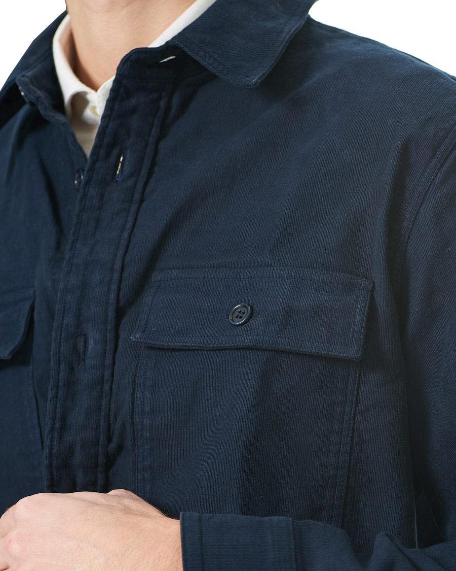 Herre | Skjorter | A.P.C. | Bastian Cotton Overshirt Navy