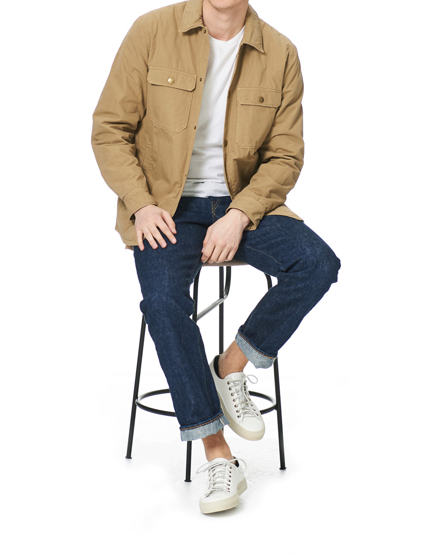 Herre | Jakker | A.P.C. | Alex Garment Dyed Overshirt Dark Beige