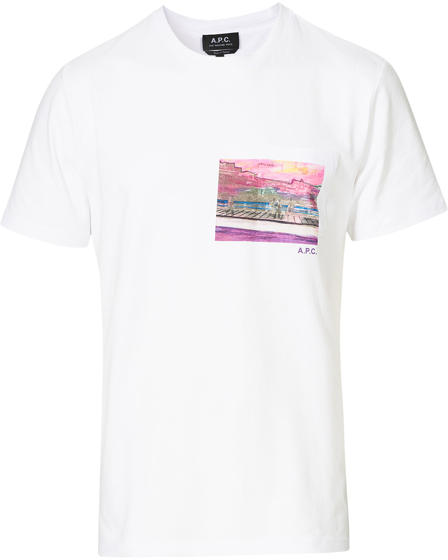 Herre | T-Shirts | A.P.C. | Elias Short Sleeve Tee White