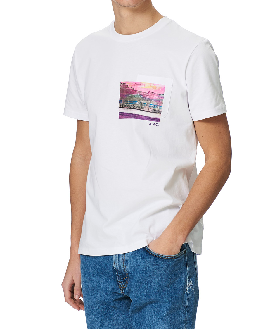 Herre | T-Shirts | A.P.C. | Elias Short Sleeve Tee White