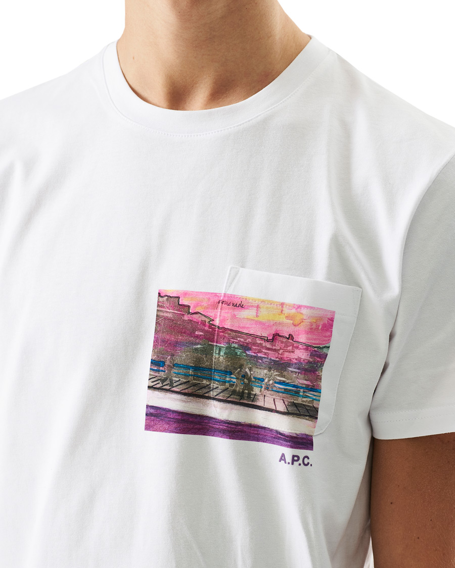 Herre | T-Shirts | A.P.C. | Elias Short Sleeve Tee White
