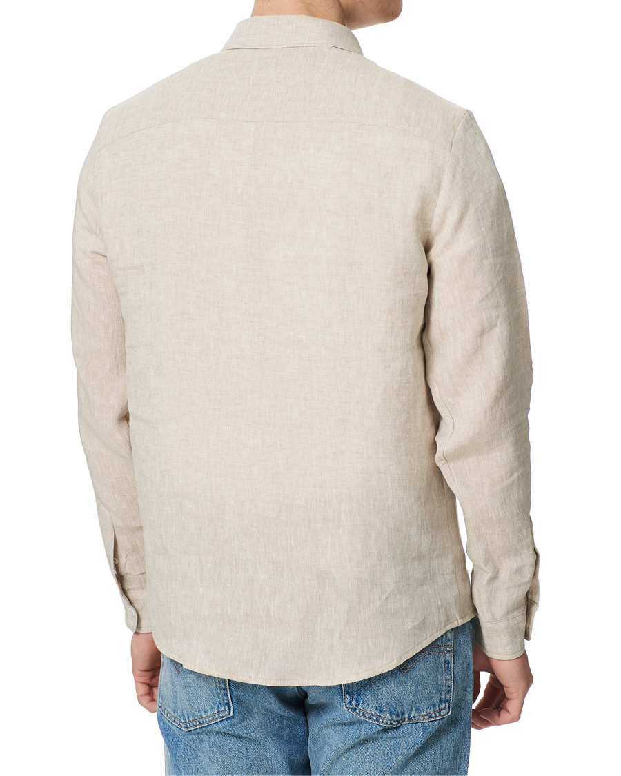 Herre | Skjorter | A.P.C. | Vincent Linen Shirt Beige