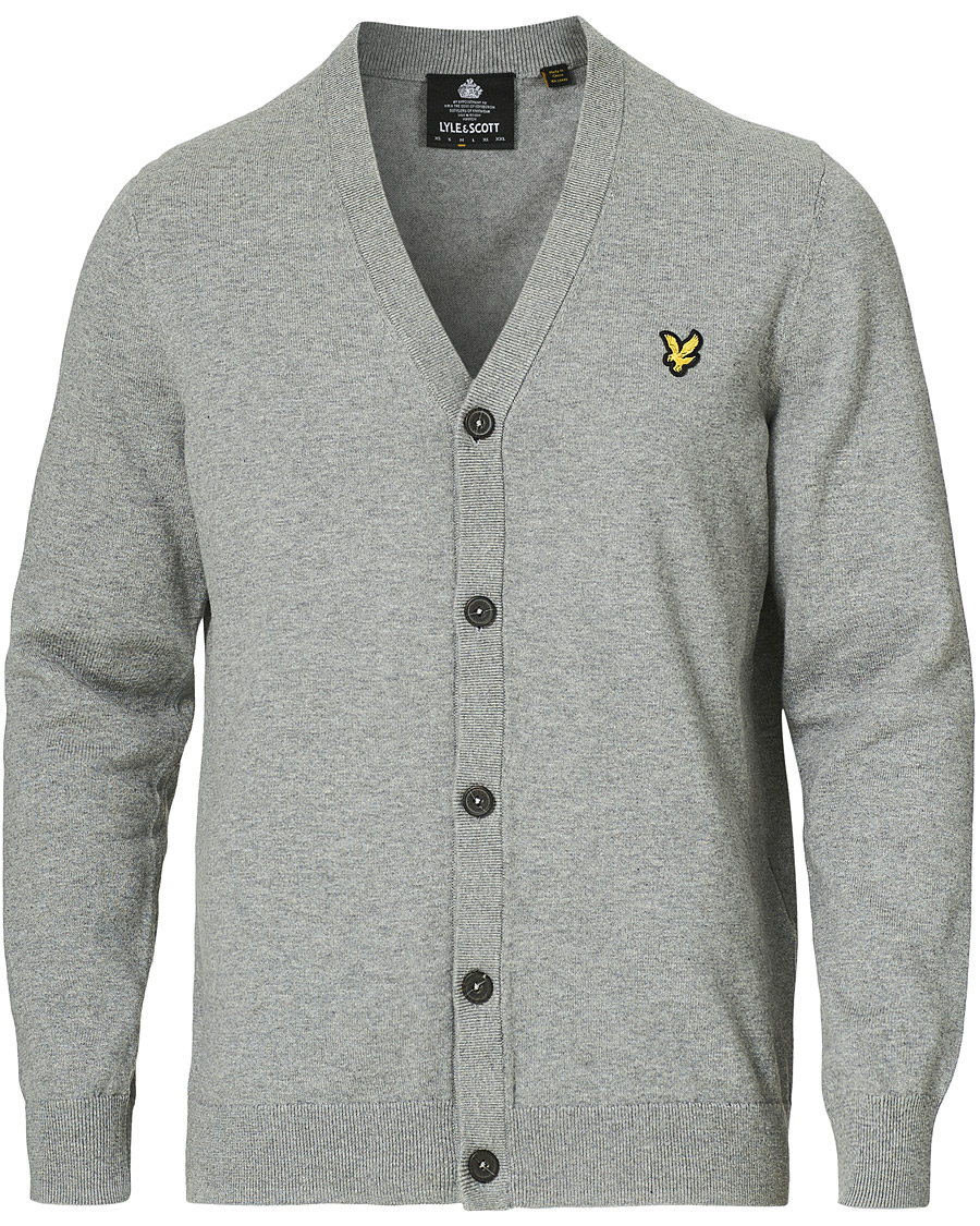 Herre | Gensere | Lyle & Scott | Cotton Cardigan Grey