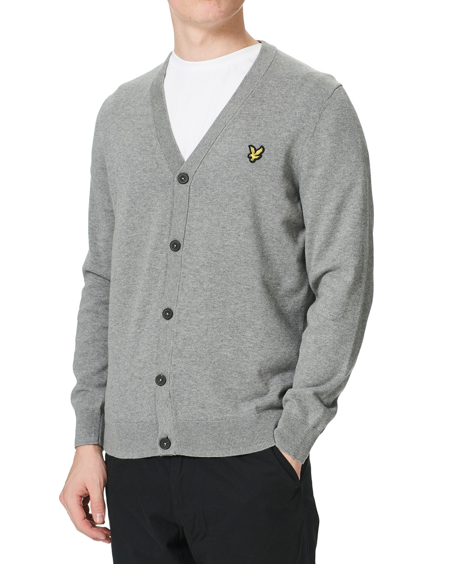 Herre | Gensere | Lyle & Scott | Cotton Cardigan Grey