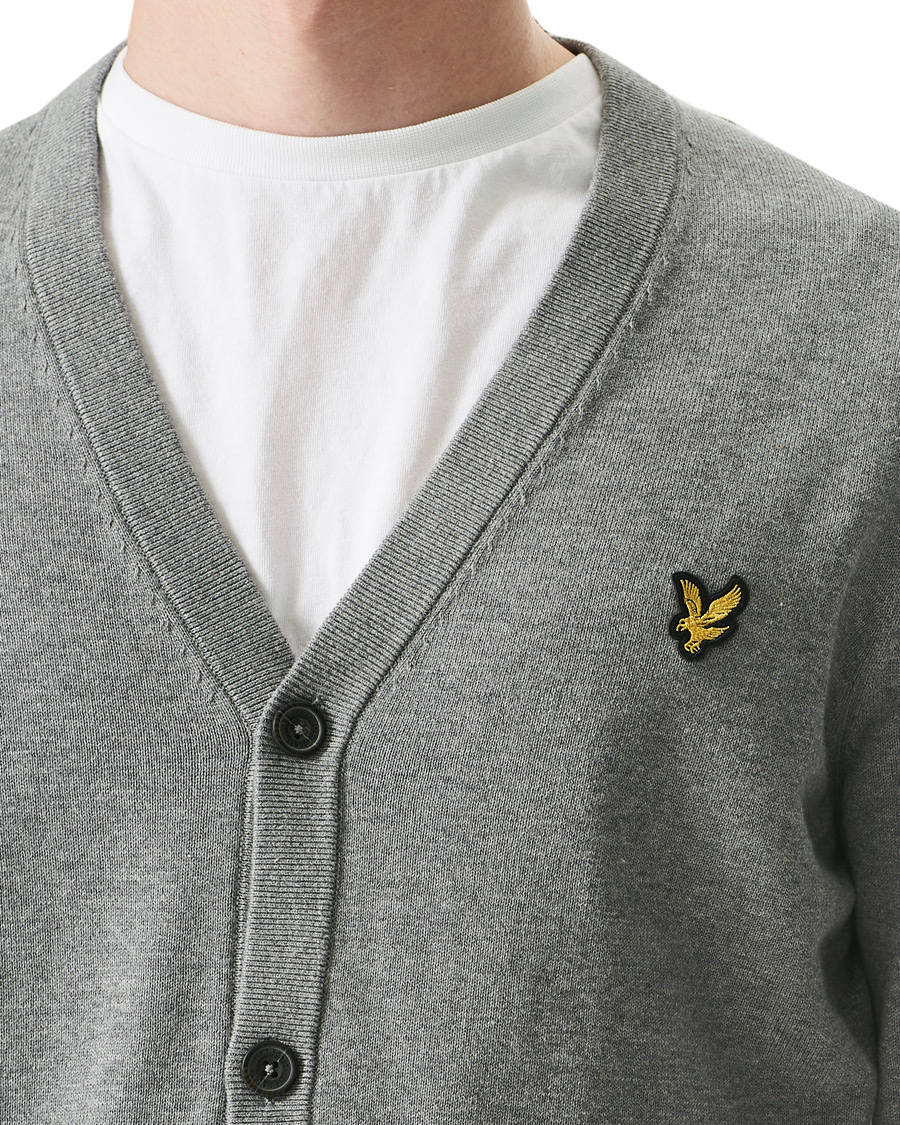 Herre | Gensere | Lyle & Scott | Cotton Cardigan Grey