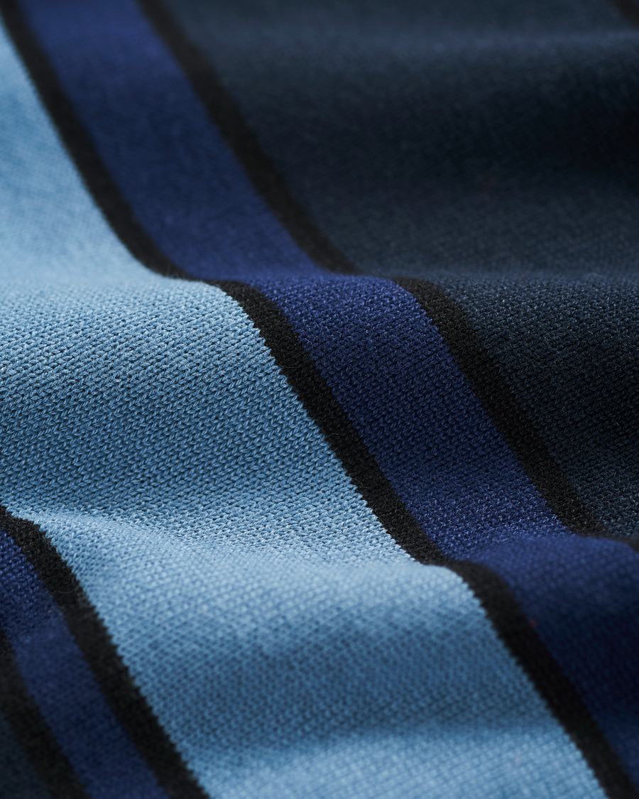 Herre | Gensere | Lyle & Scott | Stripe Cardigan Slate Blue/Navy
