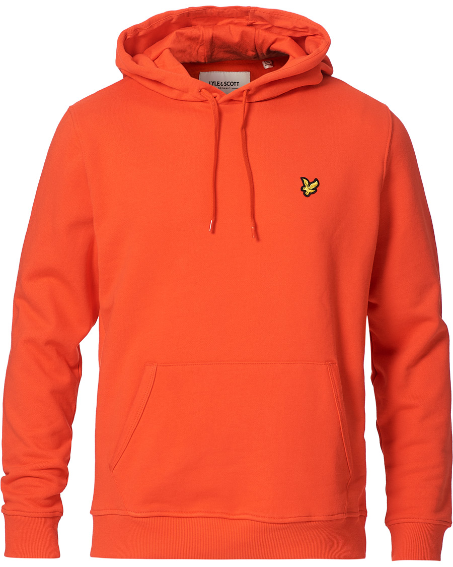 Herre | Gensere | Lyle & Scott | Pullover Organic Cotton Hoodie Red Flyer