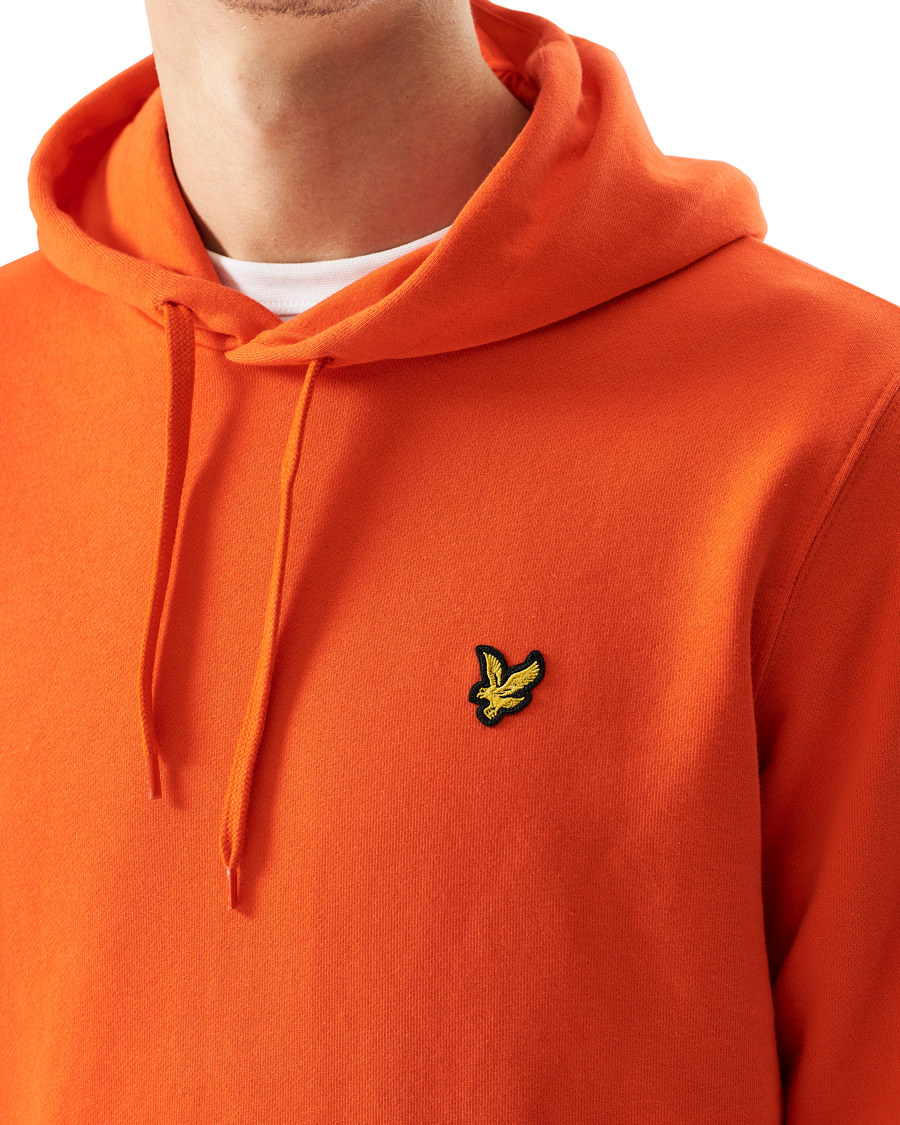 Herre | Gensere | Lyle & Scott | Pullover Organic Cotton Hoodie Red Flyer