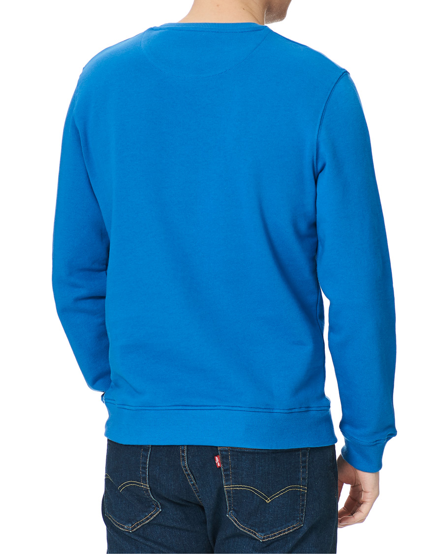 Herre | Gensere | Lyle & Scott | Crew Neck Organic Cotton Sweatshirt Spring Blue