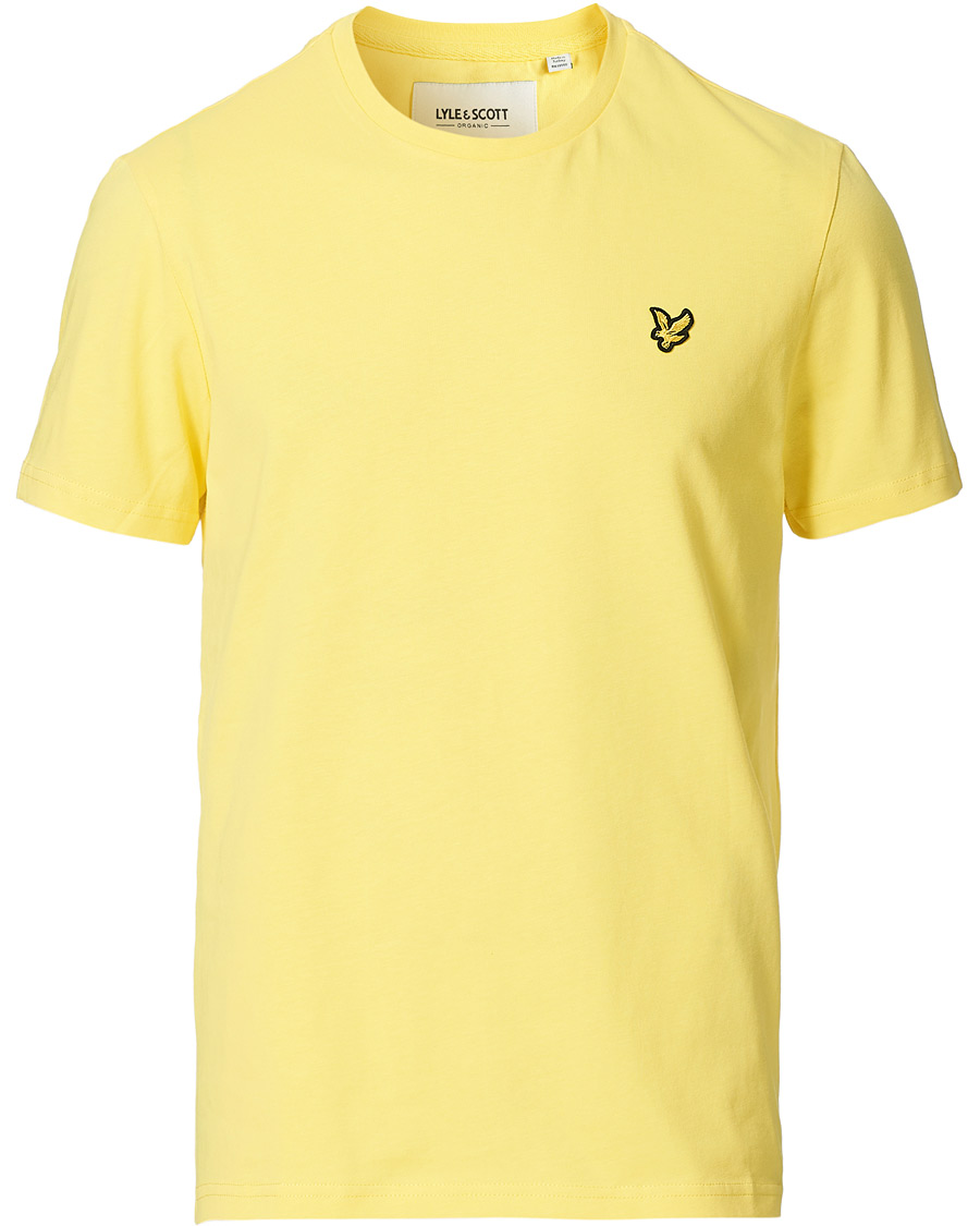 Herre | T-Shirts | Lyle & Scott | Crew Neck Organic Cotton Tee Yellow