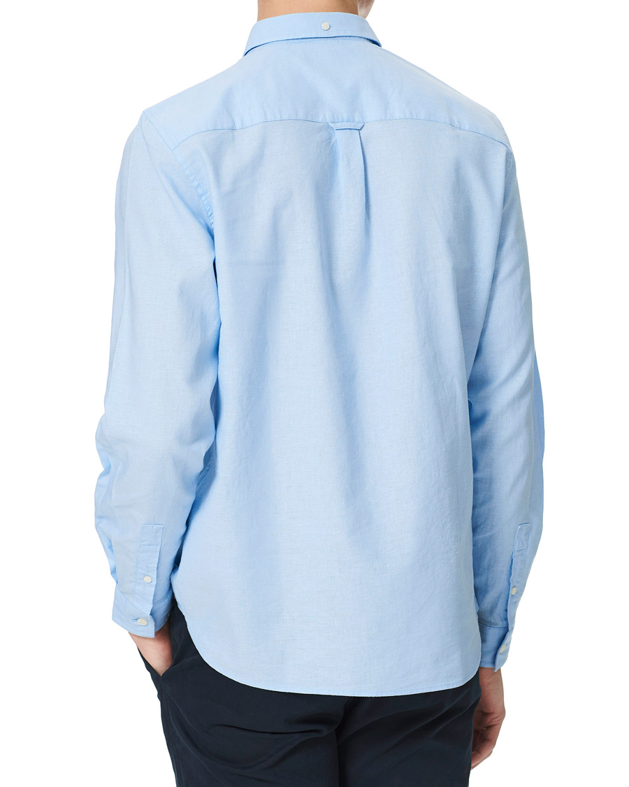Herre | Skjorter | Lyle & Scott | Linen/Cotton Shirt Light Blue