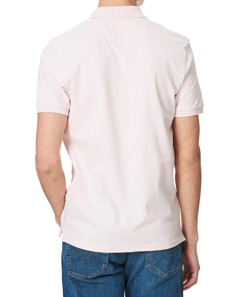 Herre | Pikéer | Lyle & Scott | Plain Organic Cotton Pique Polo Shirt Light Pink