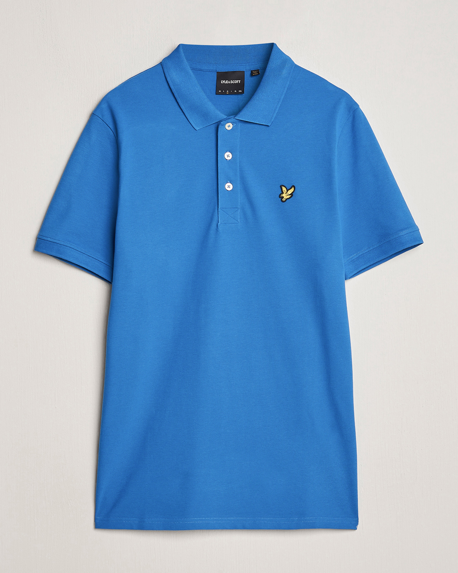 Herre | Pikéer | Lyle & Scott | Plain Pique Polo Spring Blue