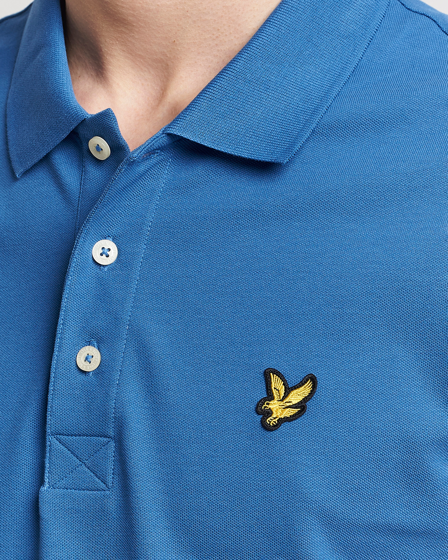 Herre | Pikéer | Lyle & Scott | Plain Pique Polo Spring Blue