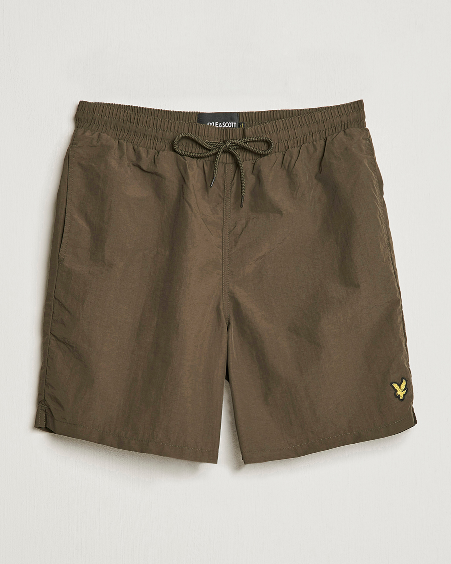 Herre | Badeshorts | Lyle & Scott | Plain Swimshorts Olive