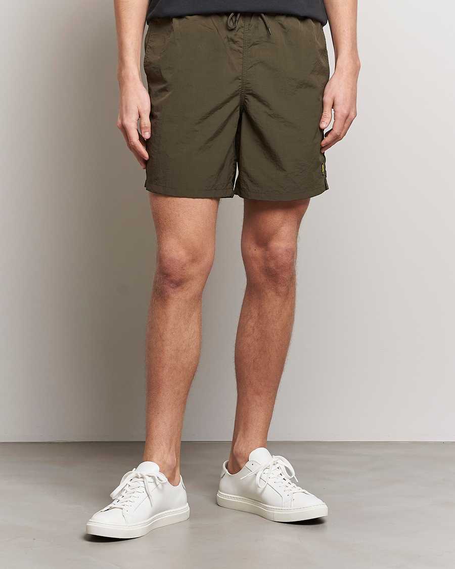 Herre | Badeshorts | Lyle & Scott | Plain Swimshorts Olive