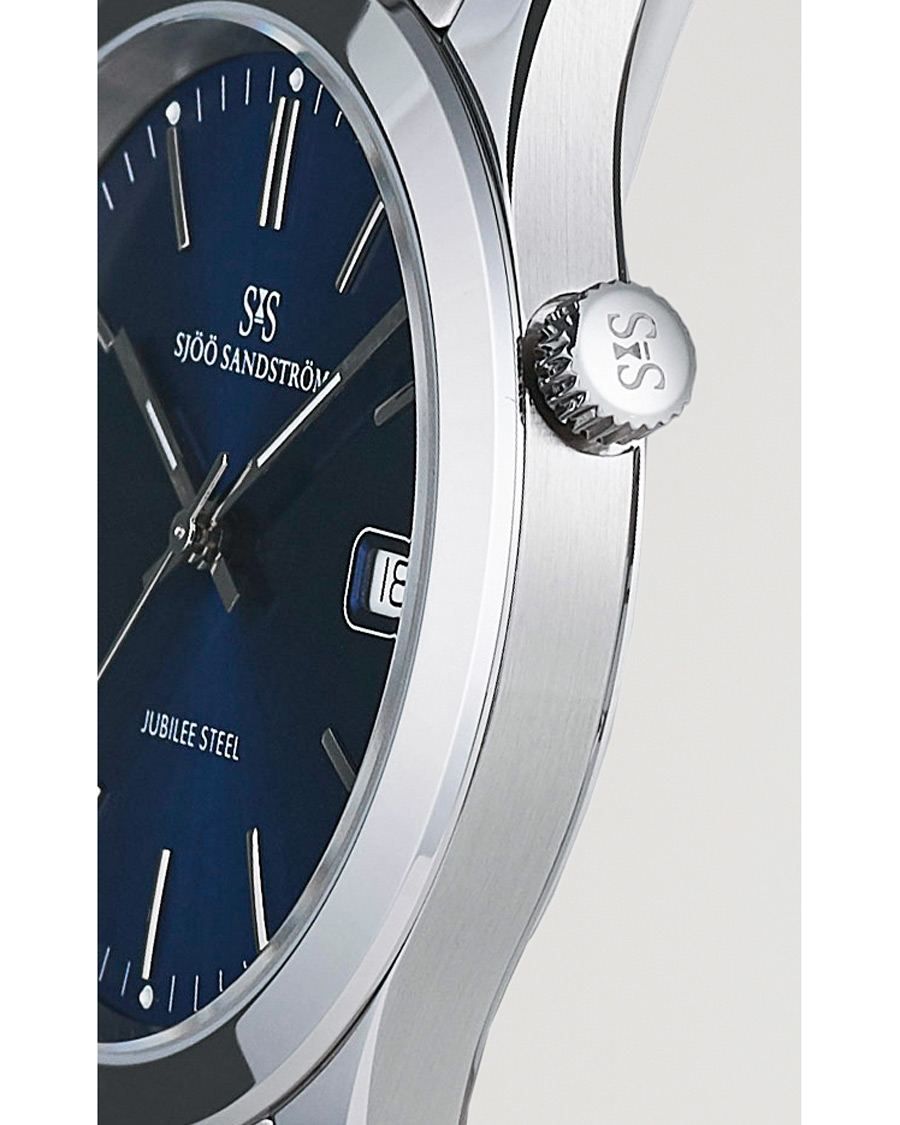 Herre | Sjöö Sandström Jubilee Steel Quartz 40mm Blue/Steel | Sjöö Sandström | Jubilee Steel Quartz 40mm Blue/Steel