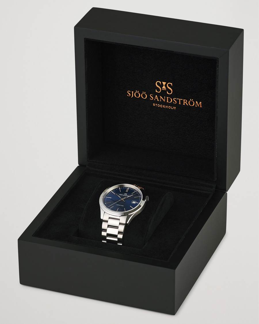 Herre | Sjöö Sandström Jubilee Steel Quartz 40mm Blue/Steel | Sjöö Sandström | Jubilee Steel Quartz 40mm Blue/Steel
