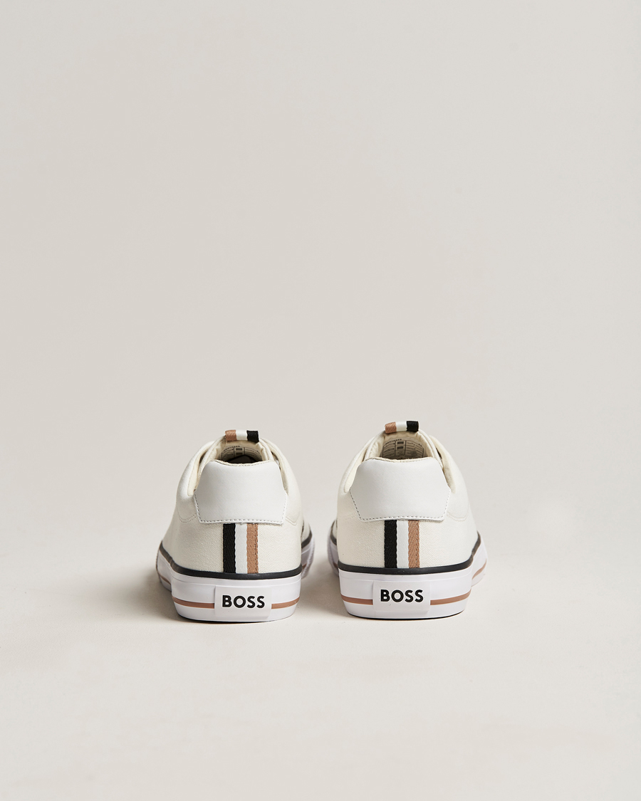 Herre | Aiden Canvas Sneaker White | BOSS BLACK | Aiden Canvas Sneaker White