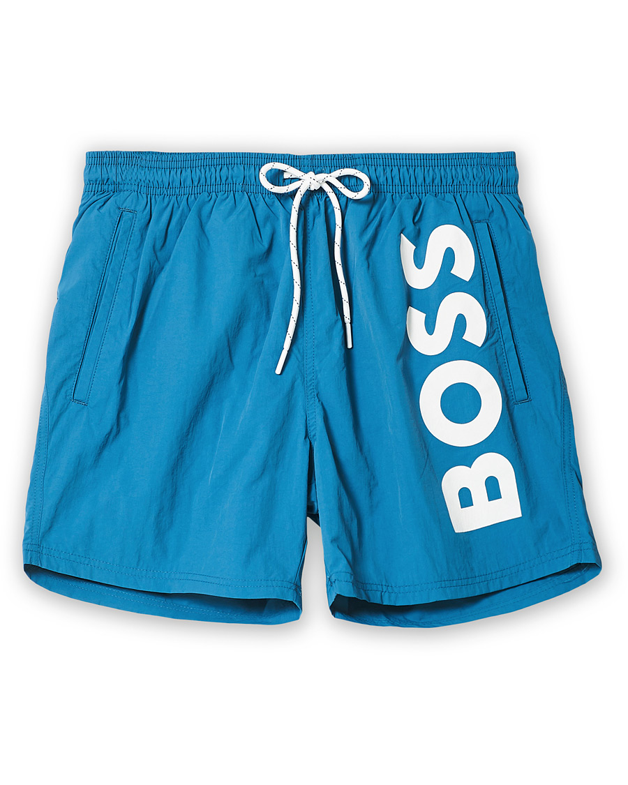 Herre | Badeshorts | BOSS BLACK | BOSS Octopus Logo Swimtrunks Open Green
