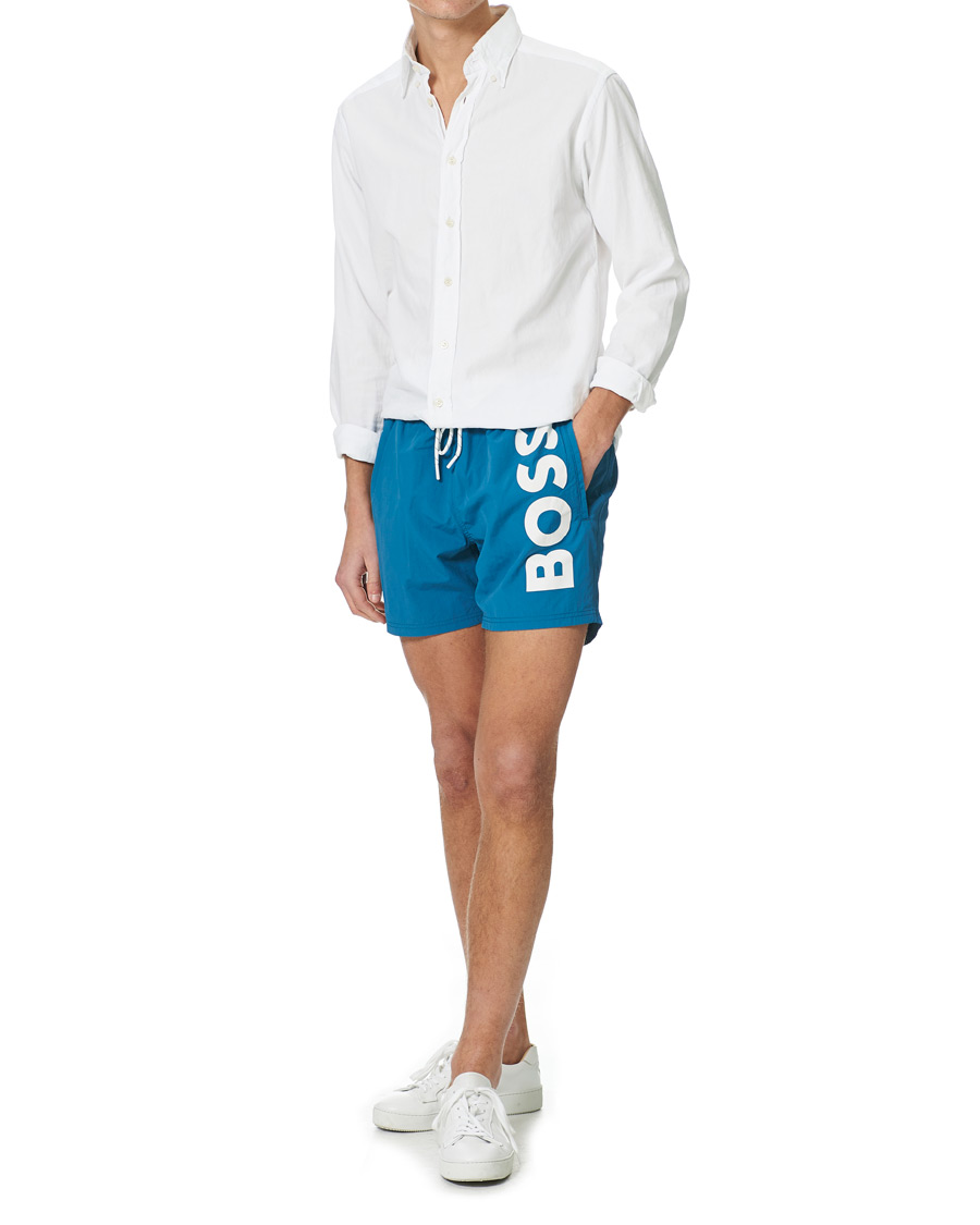 Herre | Badeshorts | BOSS BLACK | BOSS Octopus Logo Swimtrunks Open Green