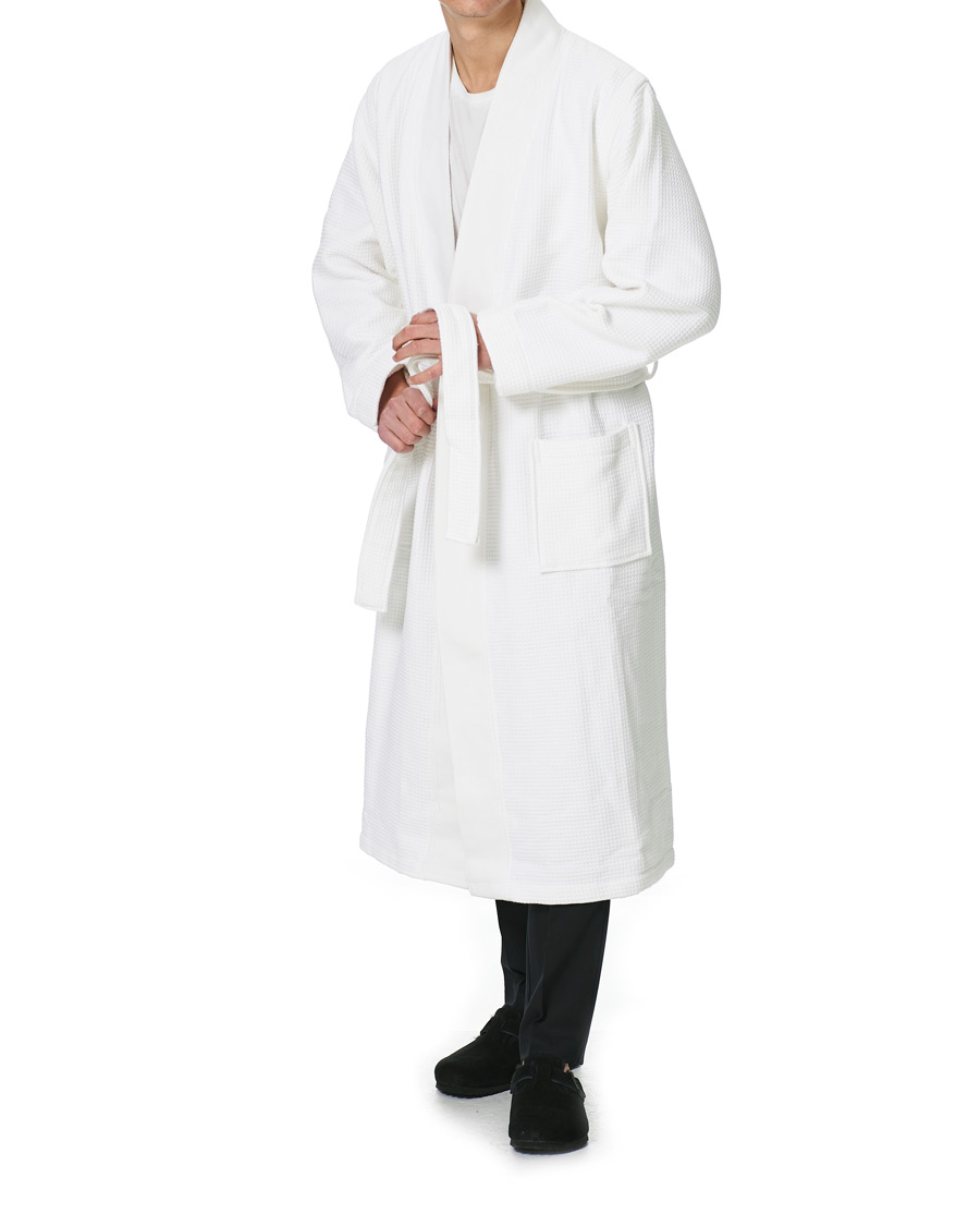 Herre | Pyjamaser og badekåper | BOSS BLACK | BOSS Waffle Kimono White