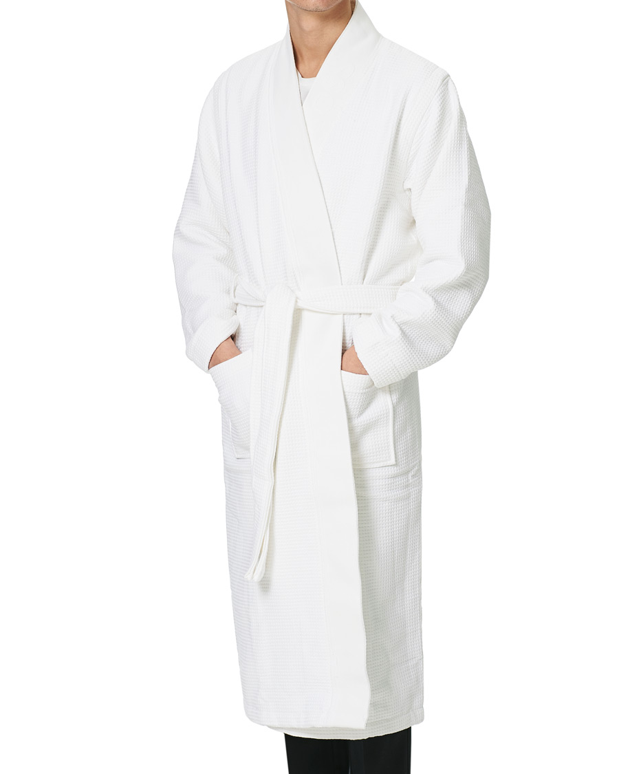 Herre | Pyjamaser og badekåper | BOSS BLACK | BOSS Waffle Kimono White
