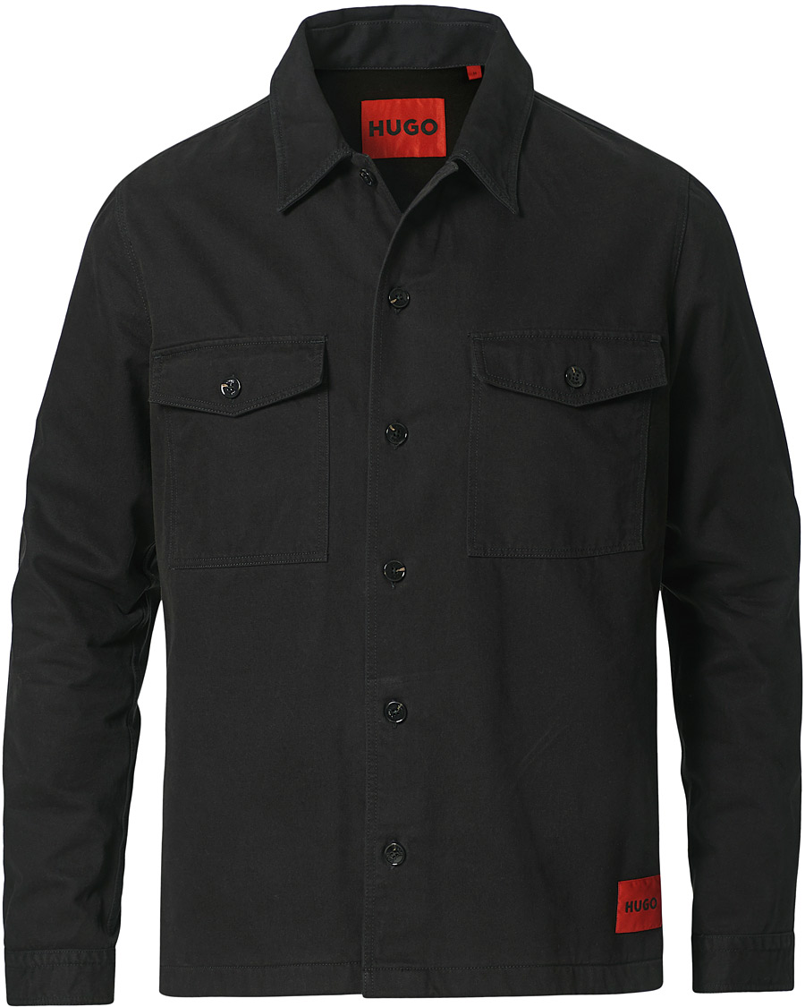 Herre | Skjorter | HUGO | Enalu Overshirt Black