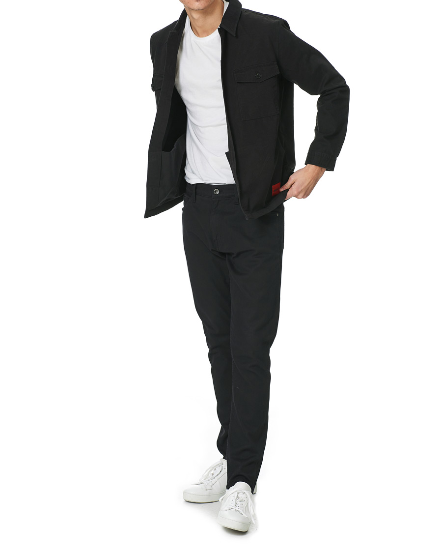 Herre | Skjorter | HUGO | Enalu Overshirt Black