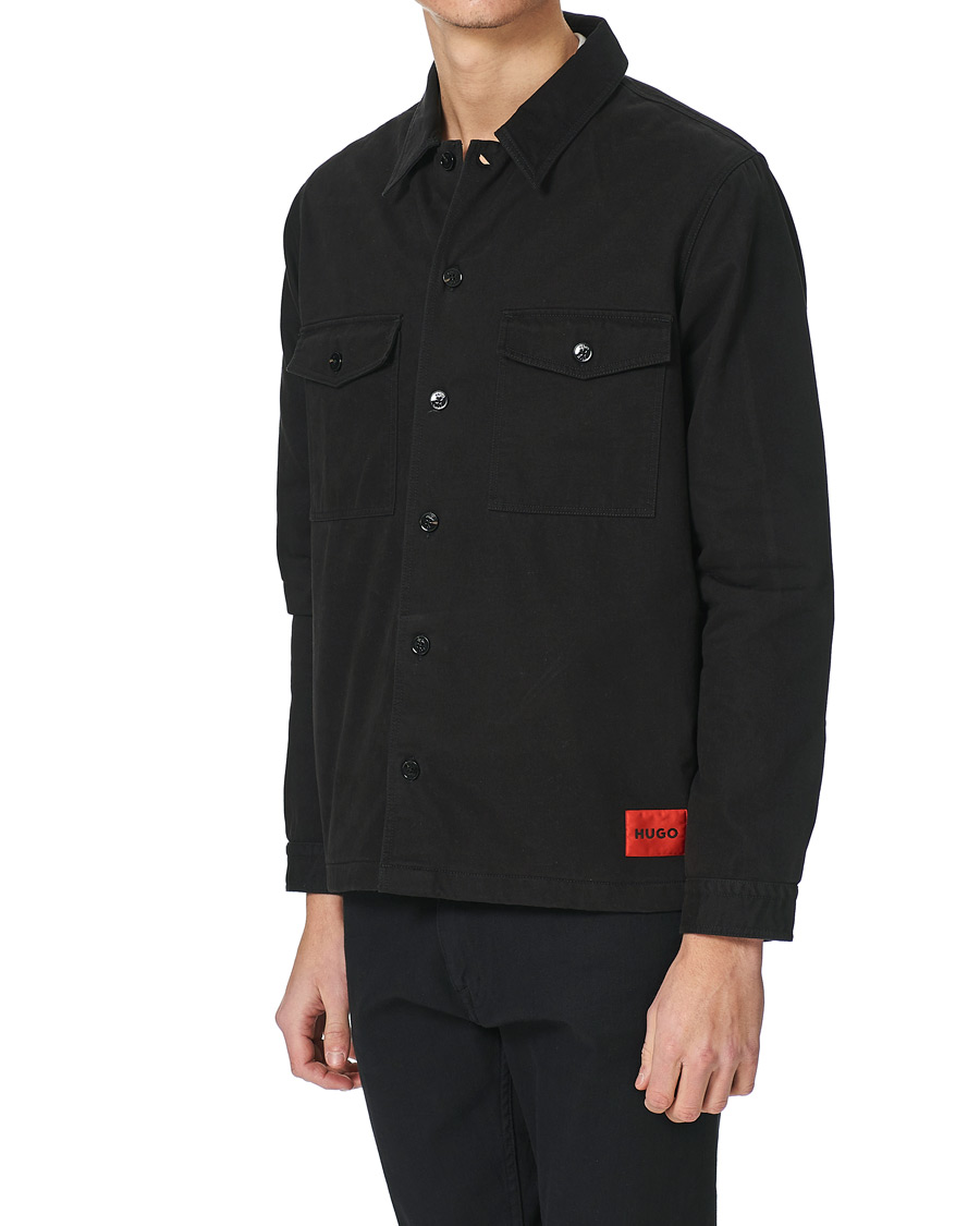 Herre | Skjorter | HUGO | Enalu Overshirt Black