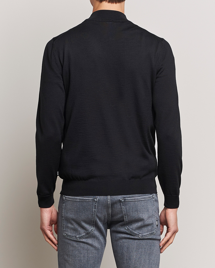Herre | Gensere | BOSS BLACK | Balonso Full-Zip Sweater Black