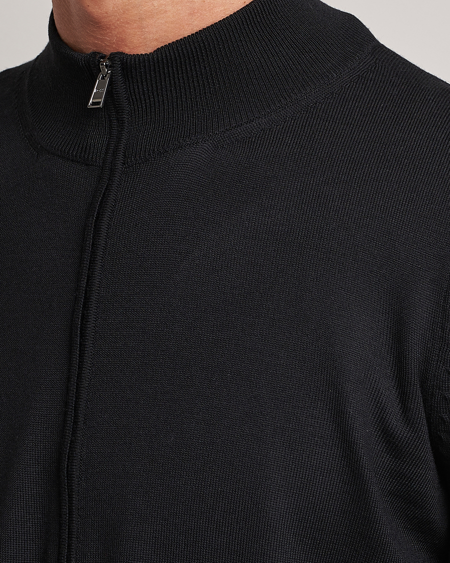Herre | Gensere | BOSS BLACK | Balonso Full-Zip Sweater Black