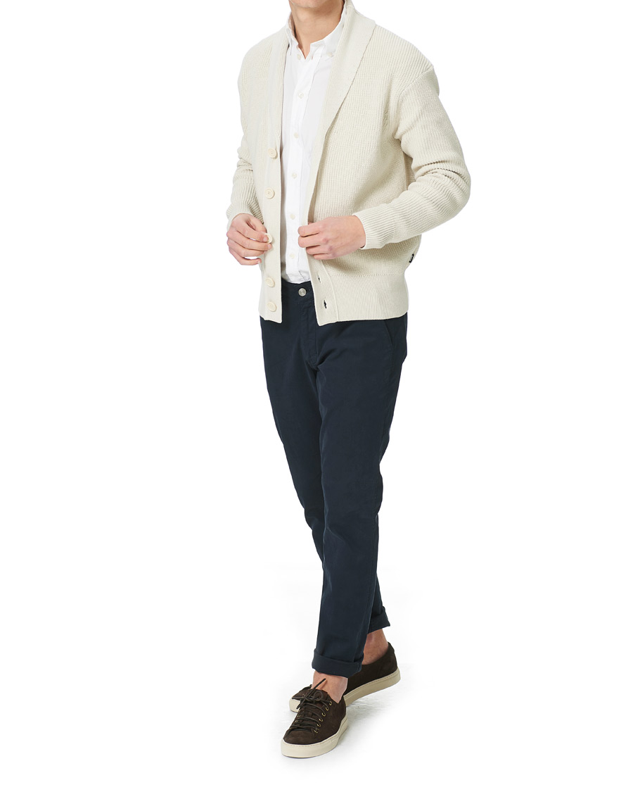 Herre | Gensere | BOSS BLACK | BOSS Etion Shawl Collar Cardigan Open White