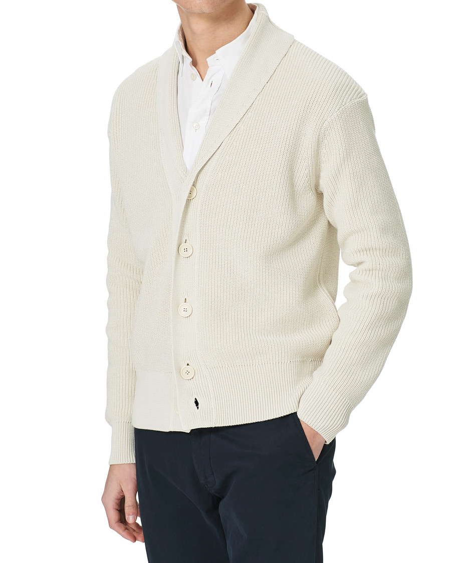 Herre | Gensere | BOSS BLACK | BOSS Etion Shawl Collar Cardigan Open White