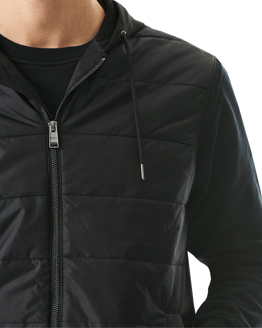Herre | Jakker | BOSS BLACK | BOSS Landino Hybrid Hooded Vest Black