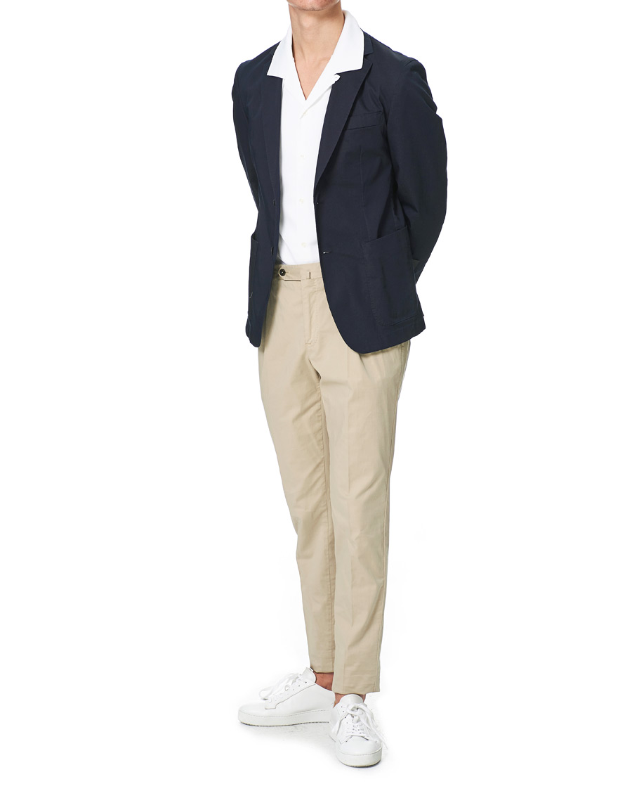 Herre | Dressjakker | BOSS BLACK | BOSS Hanry Cotton Blazer Dark Blue