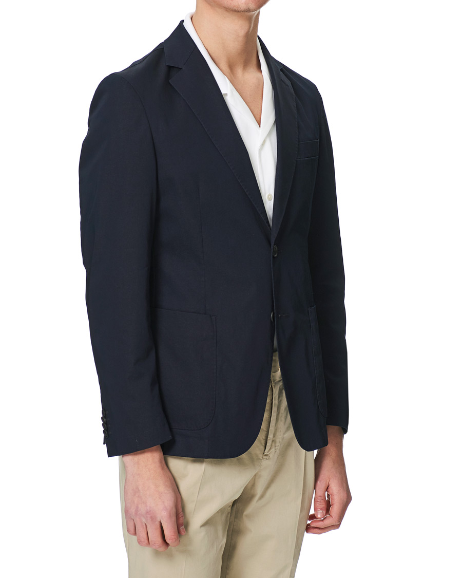 Herre | Dressjakker | BOSS BLACK | BOSS Hanry Cotton Blazer Dark Blue