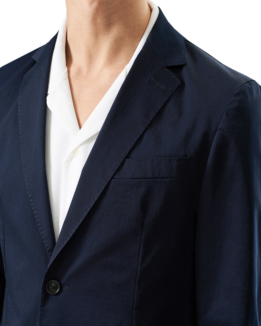 Herre | Dressjakker | BOSS BLACK | BOSS Hanry Cotton Blazer Dark Blue