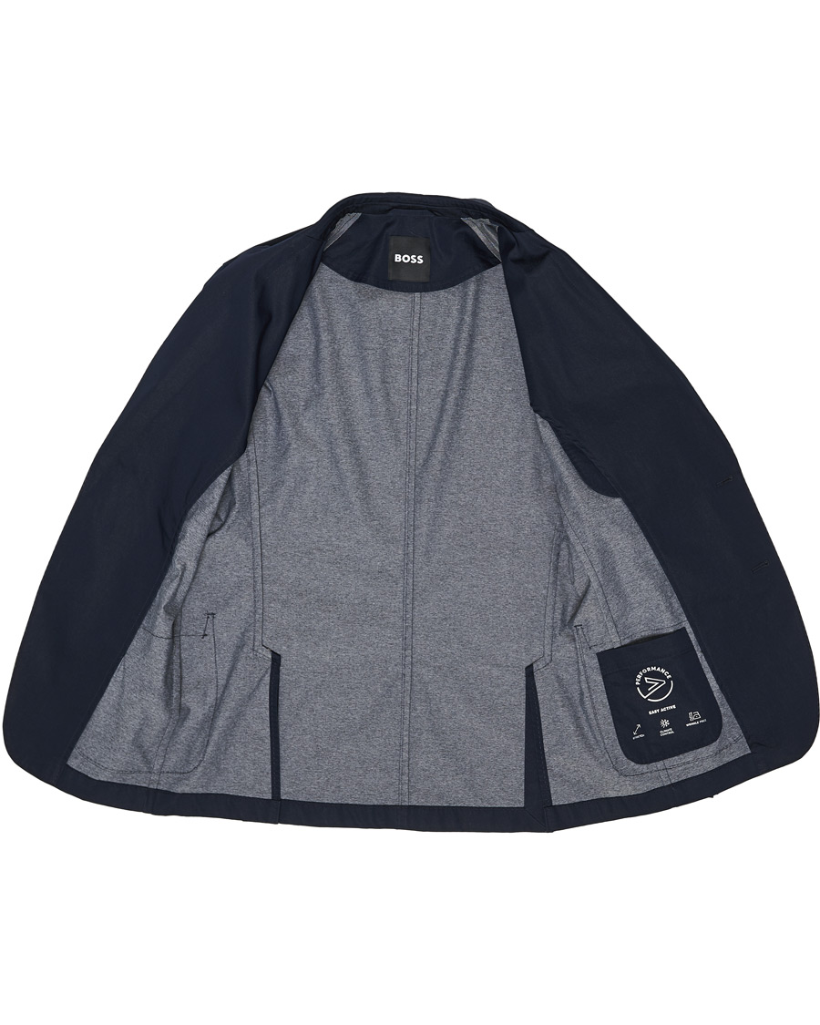 Herre | Dressjakker | BOSS BLACK | BOSS Hanry Cotton Blazer Dark Blue