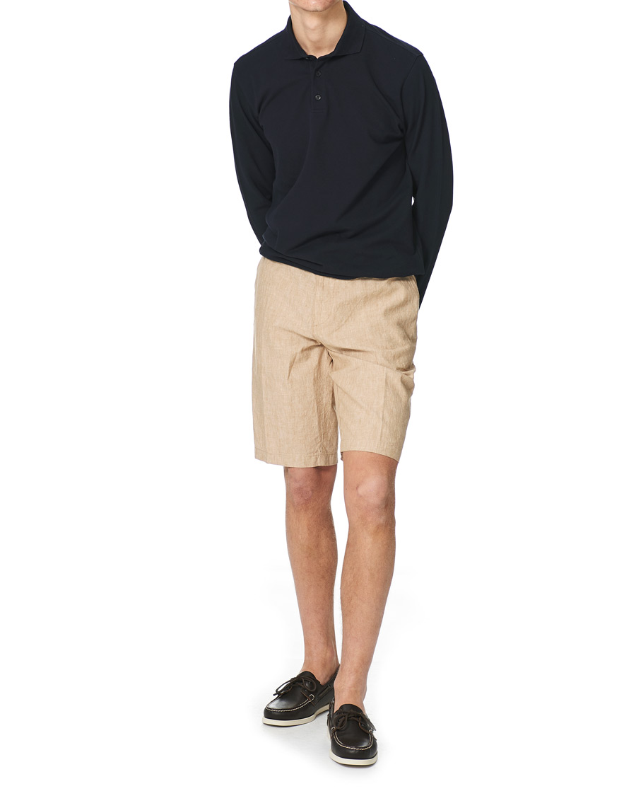 Herre | Shorts | BOSS BLACK | BOSS Rigan Linen Shorts Medium Beige